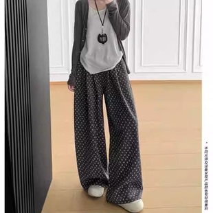 舒适阔腿裤 碎花宽版 春夏新款 2089 17F