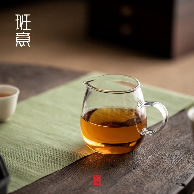 班意玻璃公道杯防爆加厚茶海高图片