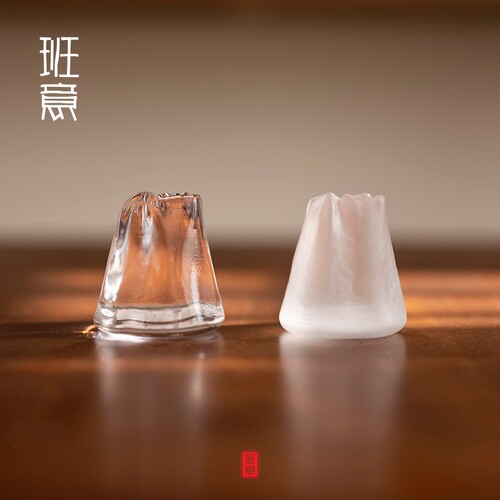 玻璃盖置水晶茶道盖托功夫茶具