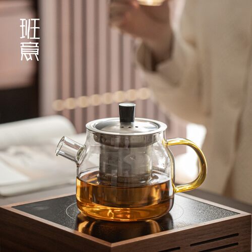 304不锈钢茶漏，耐高温玻璃壶，滤茶细腻，