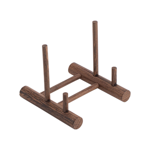 鸡翅木普洱茶架子实木茶饼架托架瓷盘摆件支架白茶叶摆放展示架