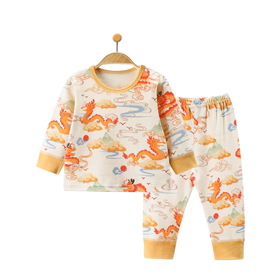 宝宝春秋季龙年秋衣秋裤内衣套装