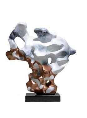 新中式高端玻璃钢雕塑摆放简约现代连锁公共空间玄关抽象艺术装置