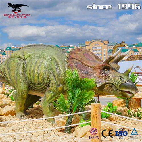 户外美陈仿真机械电动模型三角龙高密度硅胶海绵大型室外恐龙,商业/办公家具,商业美陈,淘宝优惠券,粉丝福利购,淘宝优惠卷