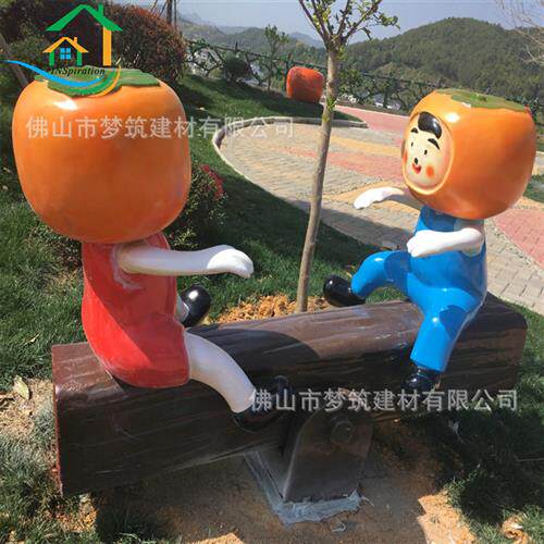 游乐园米奇雕塑动物玻璃钢创意雕塑景区卡通小品园景摆件