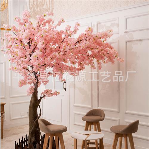 樱花树橱窗室内装饰婚庆假树大型绿植酒店商场许愿树大树高仿真