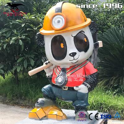 来图制作各类卡通IP主题人物动物不夜城景物玻璃钢材质耐热防水