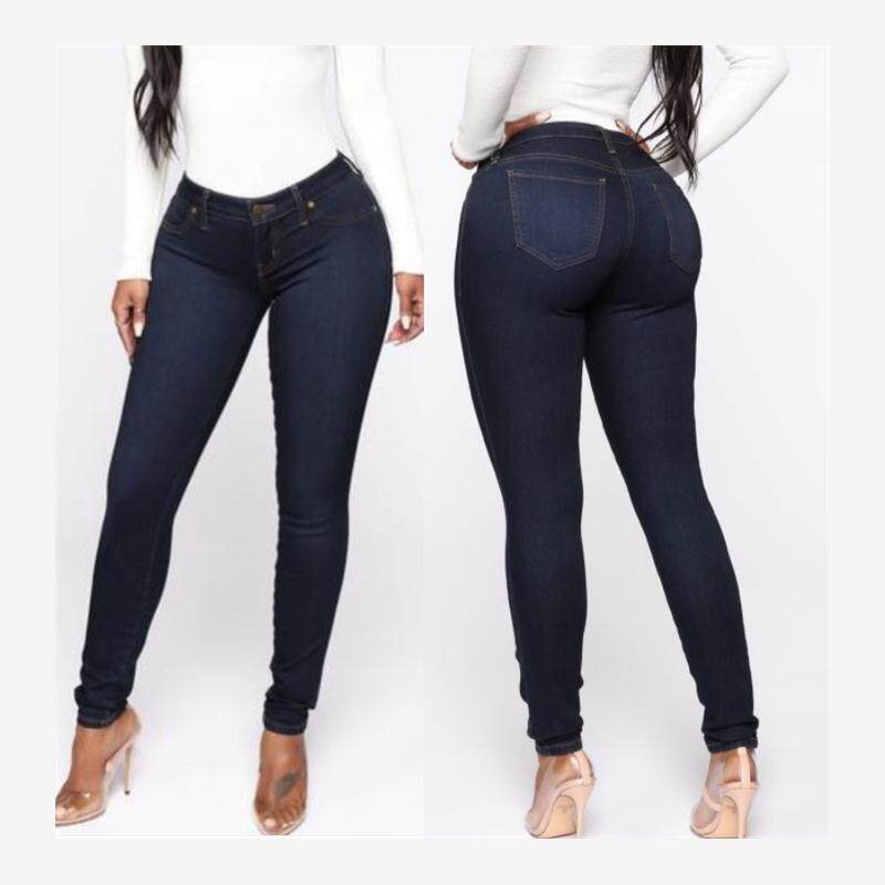 欧美修身超弹牛仔裤女 жен джинсы shaping jeans women