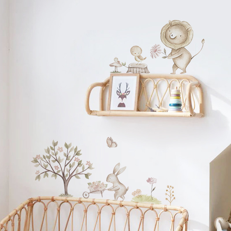 《tanzania》动物家园宝宝房墙壁贴纸创意个性美化儿童房墙壁贴画