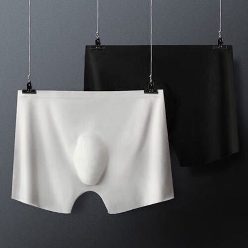 3d超薄一片式透明男士平角内裤