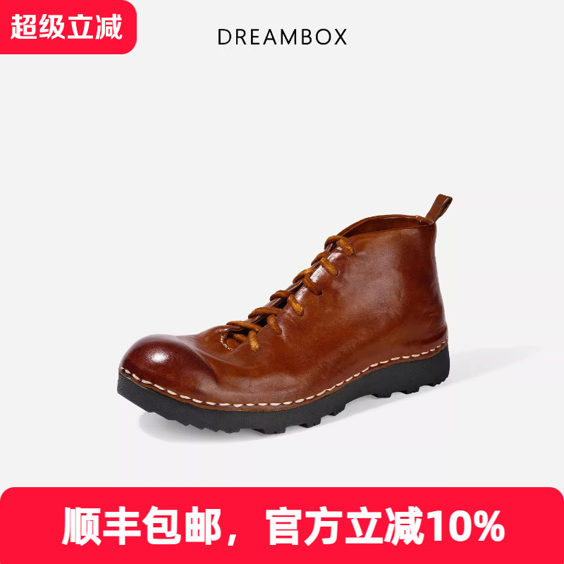 纯手工水洗马皮高帮马丁靴