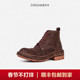 DREAMBOX钧博vibram高档轻奢缩纹马臀皮马丁靴复古做旧气质女靴