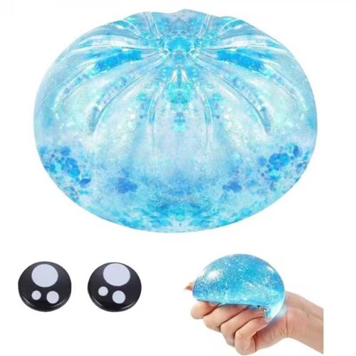 Glitter Dumpling Squishy with Mystery Box 闪粉包子软胶玩具