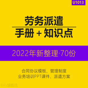 劳务派遣公司管理制度服务员工手册业务方案合同协议书模板派遣流程用工管理办法客户服务手册培训课件PPT