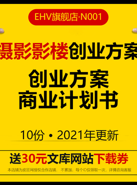 2023摄影馆影楼工作室公司创业方案儿童摄影婚纱影楼摄影棚移动互联网摄影O2O项目创业方案商业计划书融资BP