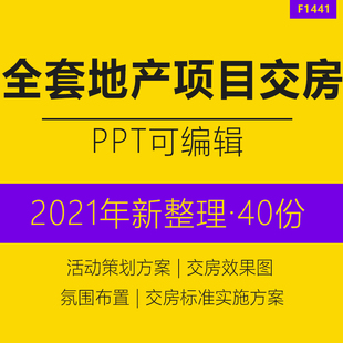 2024全套地产项目交付活动策划方案PPT资料住宅别墅大厦写字楼新房交付房标准仪式公关活动盛典策划方案