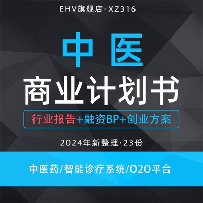 2024中医行业商业计划书
