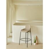 森川家具吧台椅轻奢家用北欧吧台凳酒吧椅现代简约创意靠背高脚凳