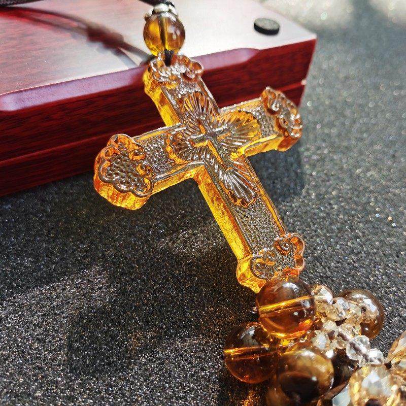 高档奢华琉璃十字架汽车挂件 车载创意车内饰品男女挂饰高级礼品,汽车用品/电子/清洗/改装,车挂,淘宝优惠券,粉丝福利购,淘宝优惠卷