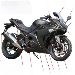 国产V6摩托车外壳宝雕忍者350霓虹创世纪地平线S型国威电动车成套