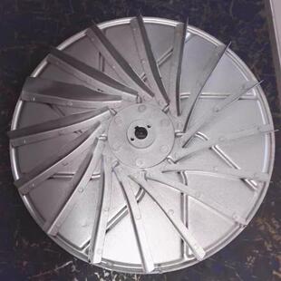 BYF7122负压鼓风机叶轮 风扇叶配件 铁制风叶370W鼓风机配套