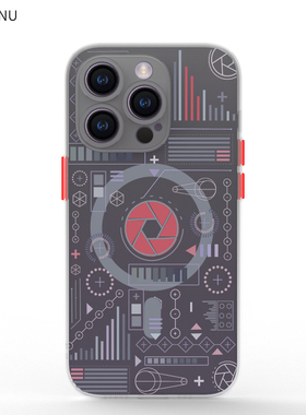 奔斯特适用于iphone16pro简约magsafe肤感磁吸手机壳12mini 13磨砂se电路板8plus创意14max女11白色15个性