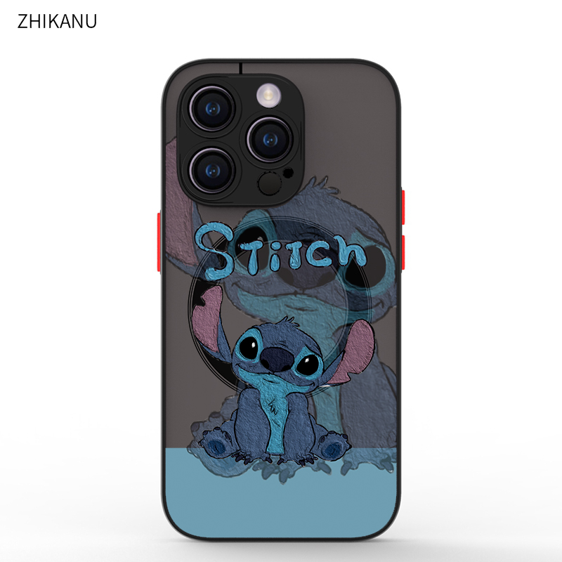 卡通史迪仔magsafe磨砂保护套