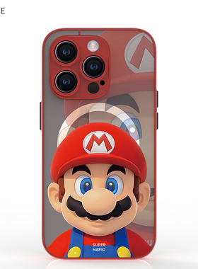 奔斯特适用于苹果16e红色magsafe磁吸手机壳13mini不撞壳15promax马里奥14plus卡通12小众11se动画8创意17air