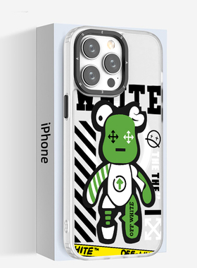 奔斯特【优盾磁吸壳】手机壳新款iPhone14plus个性13白色磨砂适用15max卡通11magsafe苹果12pro绿色暴力熊