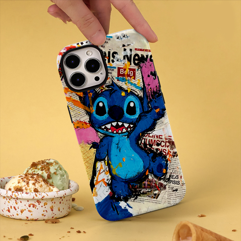 史迪奇卡通菲林二合一磁吸手机壳