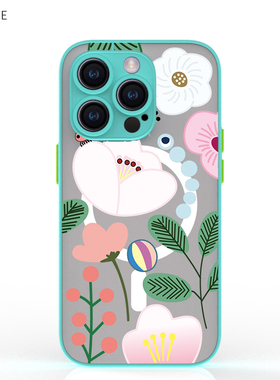 奔斯特 天蓝色magsafe磁吸手机壳时尚简约适用于iphone 14 13 12 11 8 se防摔苹果13mini x 浅蓝7plus花朵女