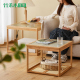 小茶几沙发侧边柜方桌子置物架阳台移动边几方形茶几迷你角几床头