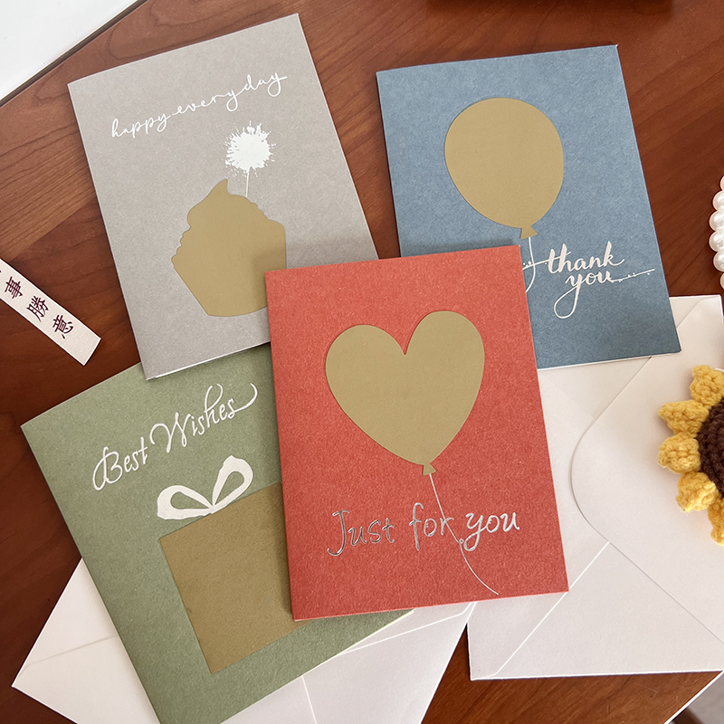 diy生日贺卡情人节卡片感谢卡