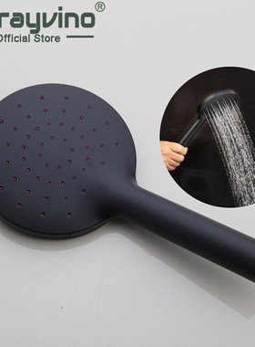 Torayvino rainfall Shower Head matte black regadera para du