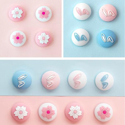 Girl Sakura Snow Flower Nintend Thumb Stick Grip Cap Joysti