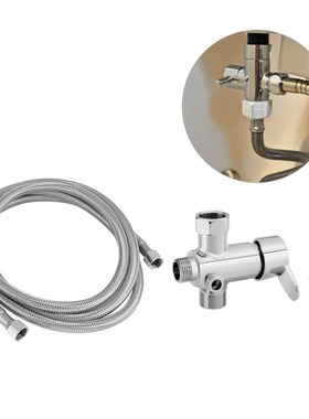 1 Set Household Toilet Bidet Attachments Hot/Cold Water Dive