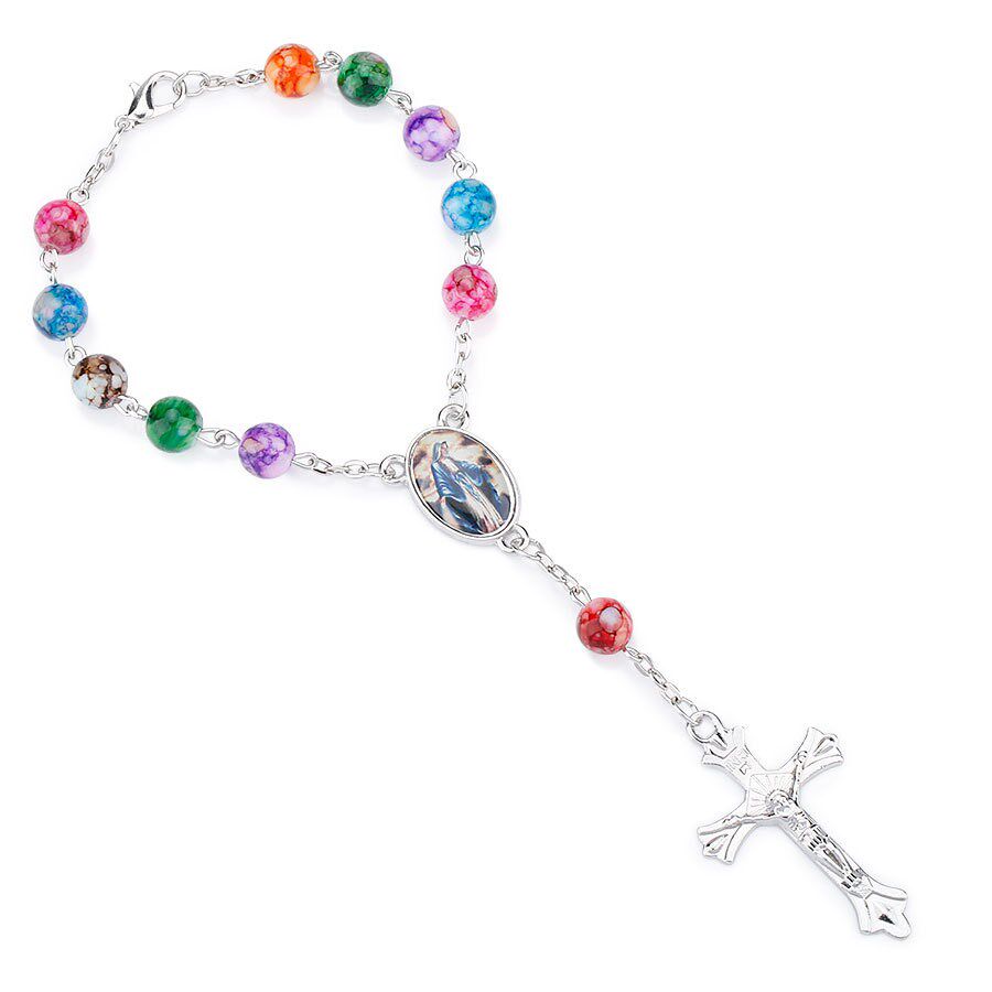 10pcs baby shower baptism gift colored bracelet christening