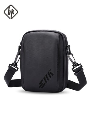 Hk Casual Men Shoulder Bag Waterproof  Vintage Crossbody Ba