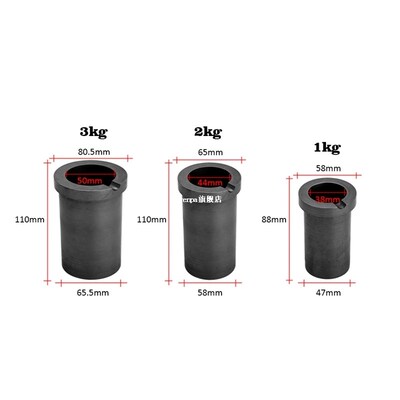High-Purity Melting 1Kg Graphite Crucible Good Heat Transfer