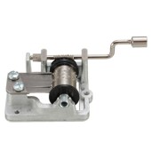 Metal DIY Crank Mini Hand Note Box Music Movement Musica