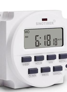 BIG LCD Digital 220V Programmable Timer Switch with Countdow