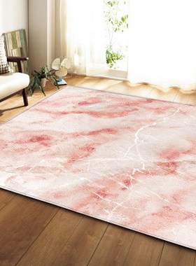 Black White Marble Printed Large Carpet  Living Room Anti-Sl