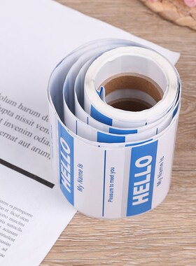 Name Tag Labels Hello My Name Is sticker 150PCS Baby Announ