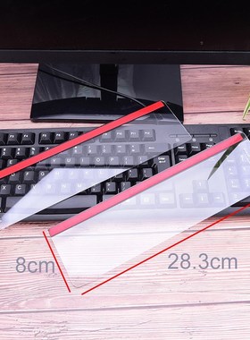 Transparent Computer Side Plastic Moniter Memo Pad Card Hold