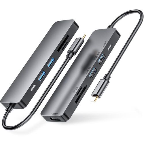 Vmade USB HUB 6 in 1 Thunderbolt 3 Type C Adapter Dock 2 US
