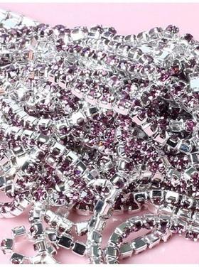 1Meter/lot Sewing Crystal Rhinestone Chain SS6 SS8 SS10 SS12