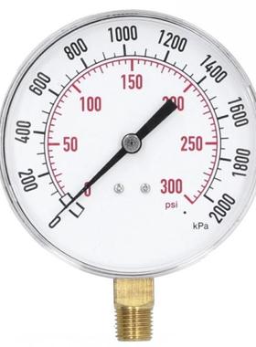 0-2000kpa 0-300psi Pressure Gauge Double Scale Vacuum Manome