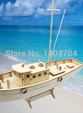 NIDALE Model Laser cut Wooden sailboat model building kit