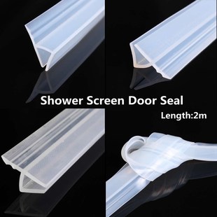 2M 6/8mm Bath Shower Screen Door Sealing Strip for Glass Th