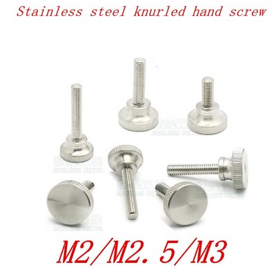 5pcs M2 M2.5 M3 M4 Stainless steel step knurled thumb screw